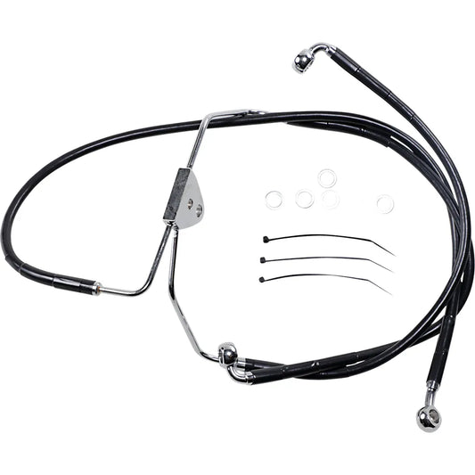 Brake Line - Front - Black - +2"