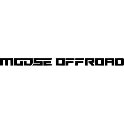 Calcomanía de alce - Calcomanía - Moose Corporate Horizontal - Negro - Paquete de 10