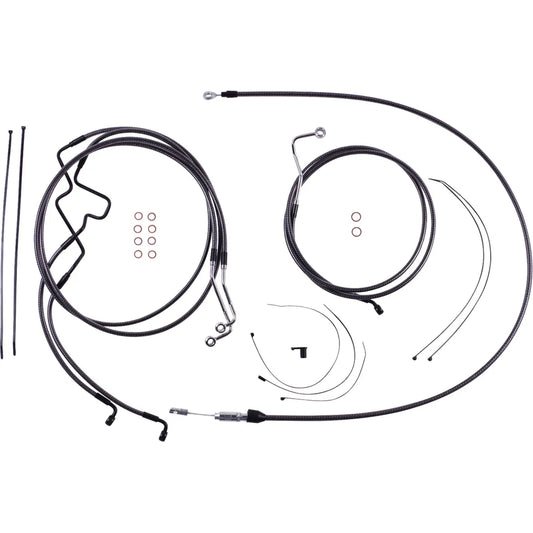 Kit de instalación de manillar de diseñador KARBONFIBR - Kit de instalación de manillar de diseñador KARBONFIBR - 10" - FLHR '21-'22