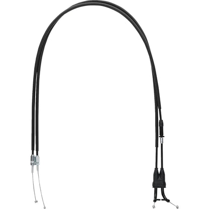 Cable del acelerador de vinilo negro.