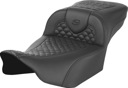 Asiento Dragon Scale Stitch RoadSofa™ - Asiento Roadsofa™ - Dragon Scale Stitch - sin respaldo - Alcance extendido - FLTR/FLHX '23-'25