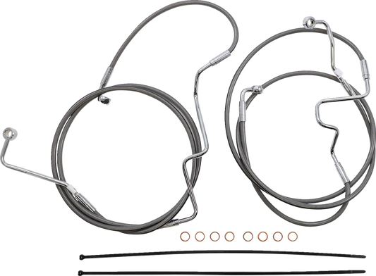 Kit de instalación de manillar XR - Kit de instalación de manillar XR - Colgadores Ape de 15"-17" - FLHRXS '21-'24 - Acero inoxidable/cromo