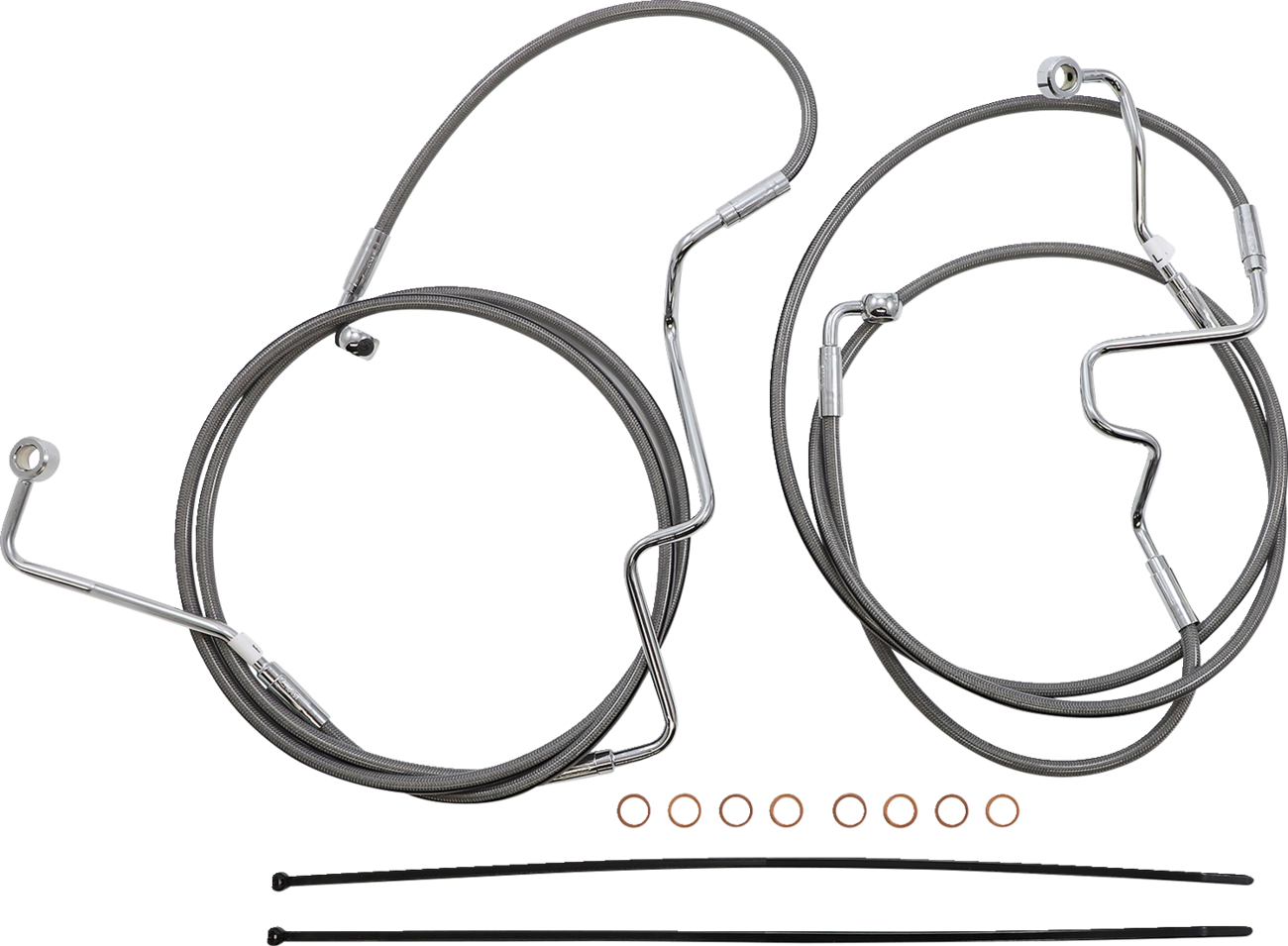Kit de instalación de manillar XR - Kit de instalación de manillar XR - Colgadores Ape de 15"-17" - FLHRXS '21-'24 - Acero inoxidable/cromo