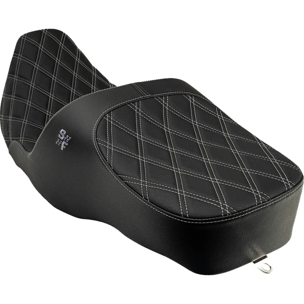 Asiento SLYFOX Chariot Silver Double Diamond Stitch FL '97-'07