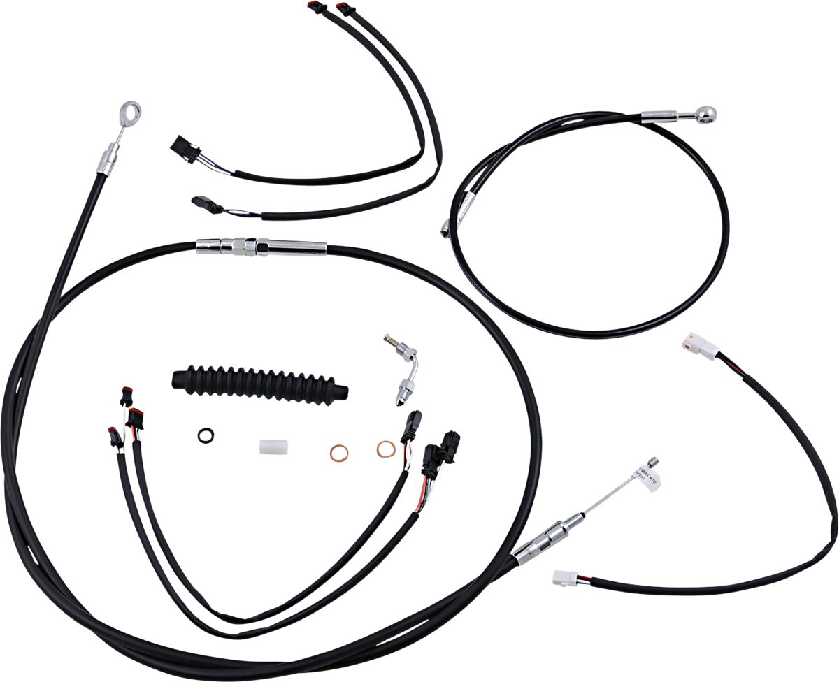 Kit de instalación de manillar XR - Kit de instalación de manillar XR - Colgadores Ape de 15"-17" - Softail '18-'24 - Negro/Cromo