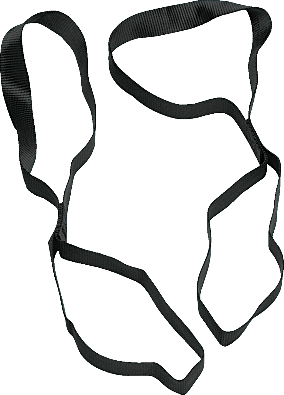 Extensiones de amarre de 1" de ancho - Extensiones de amarre - 1" x 1.5' - Negro