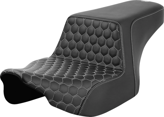 Asiento elevado en forma de panal - Asiento elevado - Delantero en forma de panal - Costuras plateadas - FL '23-'24