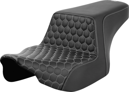 Asiento elevado en forma de panal - Asiento elevado - Delantero en forma de panal - Costuras plateadas - FL '23-'24