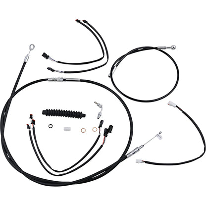 Kit de instalación de manillar XR - Kit de instalación de manillar XR - Colgadores Ape de 15"-17" - Softail '18-'24 - Negro/Cromo