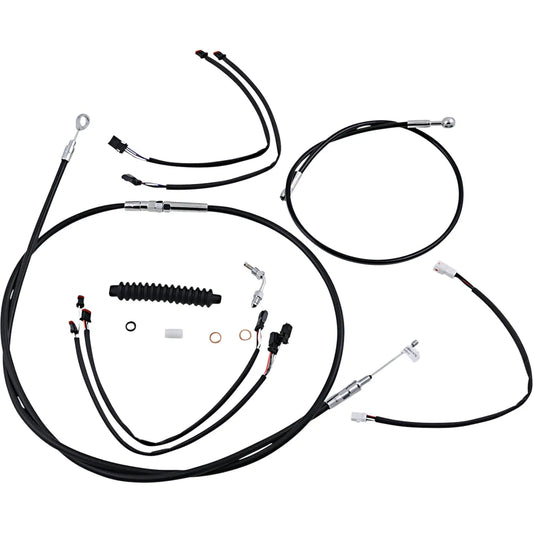 Kit de instalación de manillar XR - Kit de instalación de manillar XR - Colgadores Ape de 15"-17" - Softail '18-'24 - Negro/Cromo