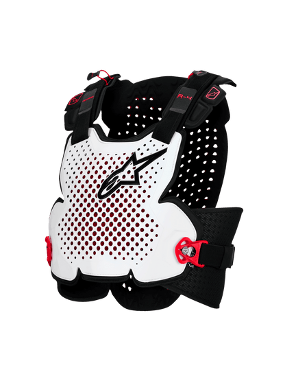 Protector de Pecho Alpinestars A-4 Plasma – Negro/Rojo/Blanco