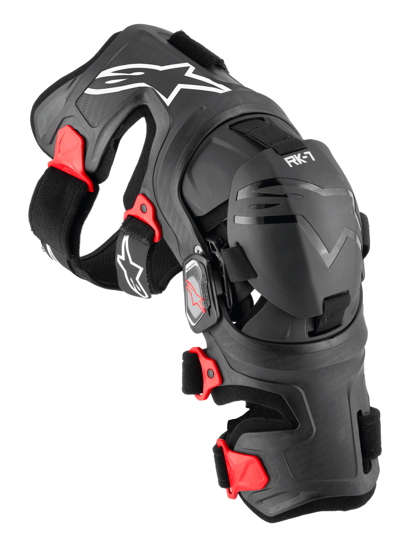 Rodilleras Alpinestars RK-7 Plasma – Negro/Rojo