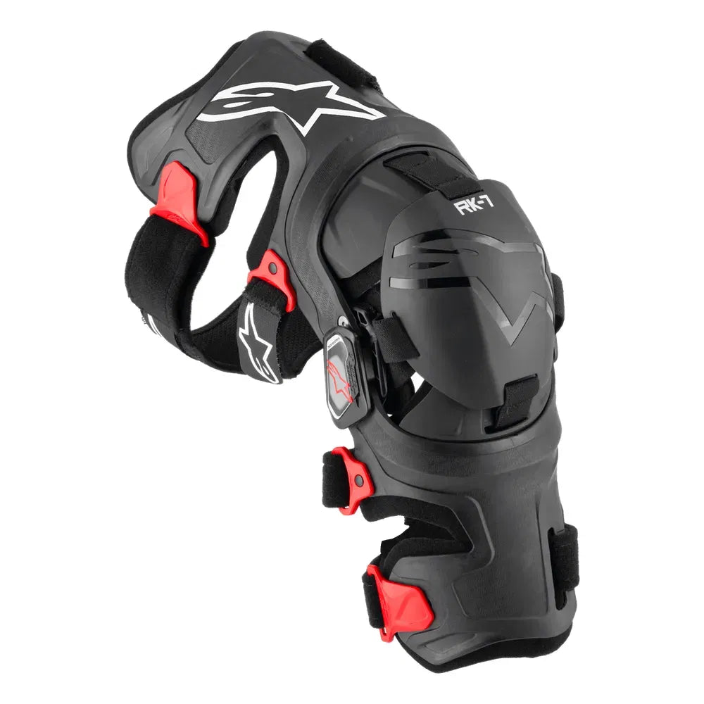 Rodilleras Alpinestars RK-7 Plasma – Negro/Rojo