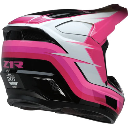 Casco infantil dirt maxx vortex rosa/blanco