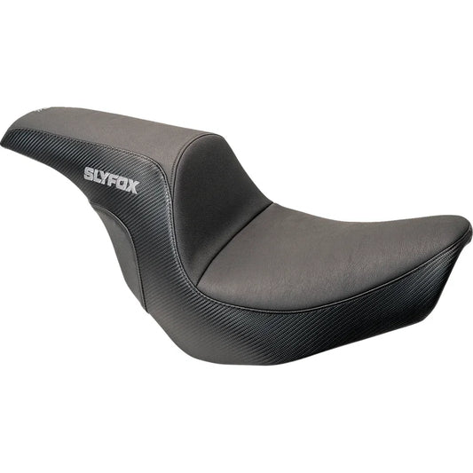 Asiento SLYFOX The Lowrider Drifter Lowrider Drifter Gray Logo Smooth Vinyl Carbon Fiber FXLR/FLSB '18-'24
