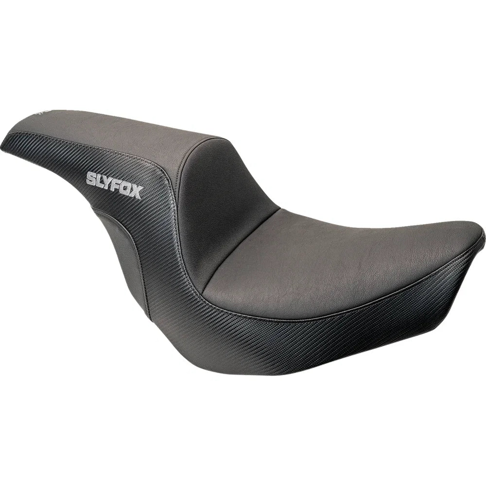 Asiento SLYFOX The Lowrider Drifter Lowrider Drifter Gray Logo Smooth Vinyl Carbon Fiber FXLR/FLSB '18-'24