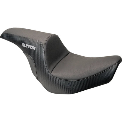 Asiento SLYFOX The Lowrider Drifter Lowrider Drifter Gray Logo Smooth Vinyl Carbon Fiber FXLR/FLSB '18-'24