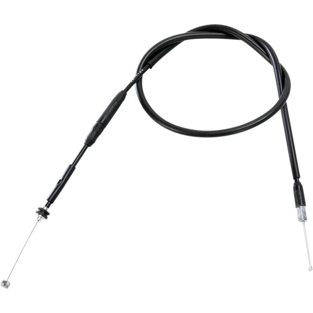 Cable del acelerador de vinilo negro.