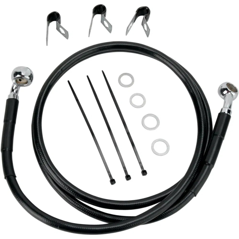 Kit de línea de freno de vinilo negro de longitud extendida