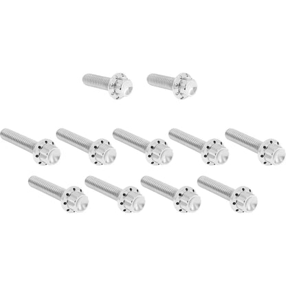 Kit de pernos de 12 puntos de titanio para cubierta de leva/cubierta de punto