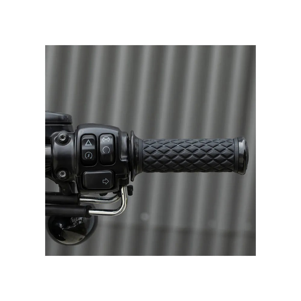 PUños Biltwell Alumicore 1" chicotes - negro