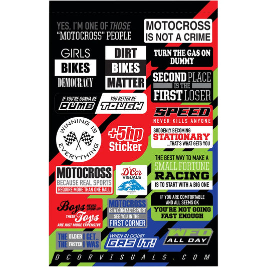 Moto Talk Decal Sheet