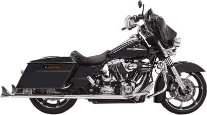 Silenciadores deslizantes Fishtail - Silenciadores Fishtail - Cromados - con deflector - 36" - 95-'16 Touring