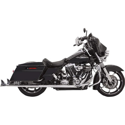 Silenciadores deslizantes Fishtail - Silenciadores Fishtail - Cromados - con deflector - 36" - 95-'16 Touring