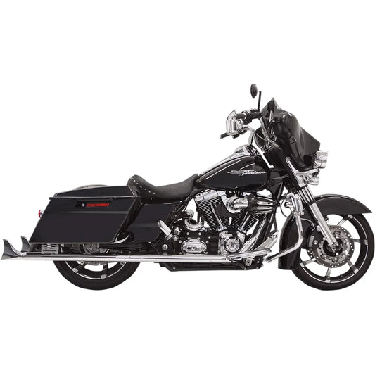 Silenciadores deslizantes Fishtail - Silenciadores Fishtail - Cromados - con deflector - 36" - 95-'16 Touring