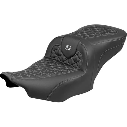 Asiento de alcance estándar Roadsofa™ - Asiento Roadsofa™ - sin respaldo - Costura plateada - FLH/FLT '23-'25