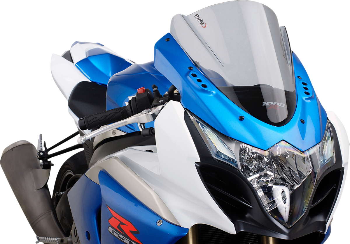 Parabrisas Z-Racing - Parabrisas de carrera - 14-1/4" - Ahumado - GSXR1000
