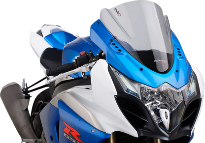 Parabrisas Z-Racing - Parabrisas de carrera - 14-1/4" - Ahumado - GSXR1000