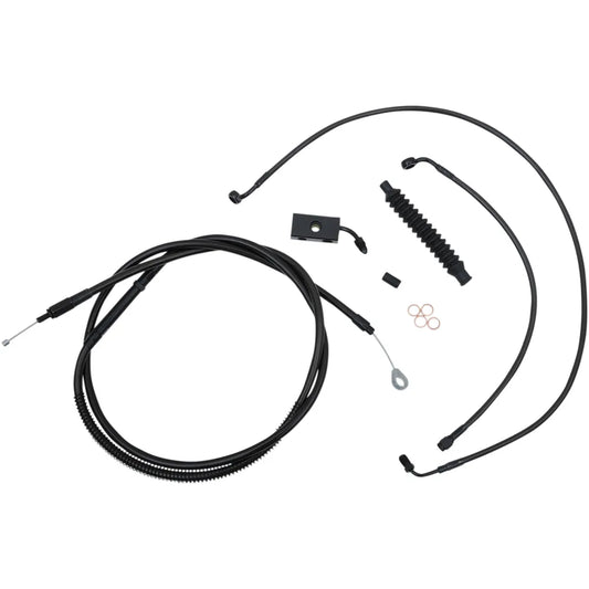 Handlebar Cable/Brake Line Kit - 12" - 14" Ape Hanger Handlebars - Midnight