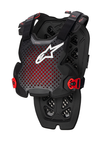 Guarda de pecho transpirable Alpinestars A-1 Pro - Negro/Rojo