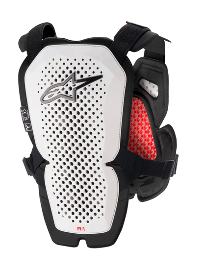 Chaleco protector Alpinestars A-1 Pro - Blanco/Negro/Rojo