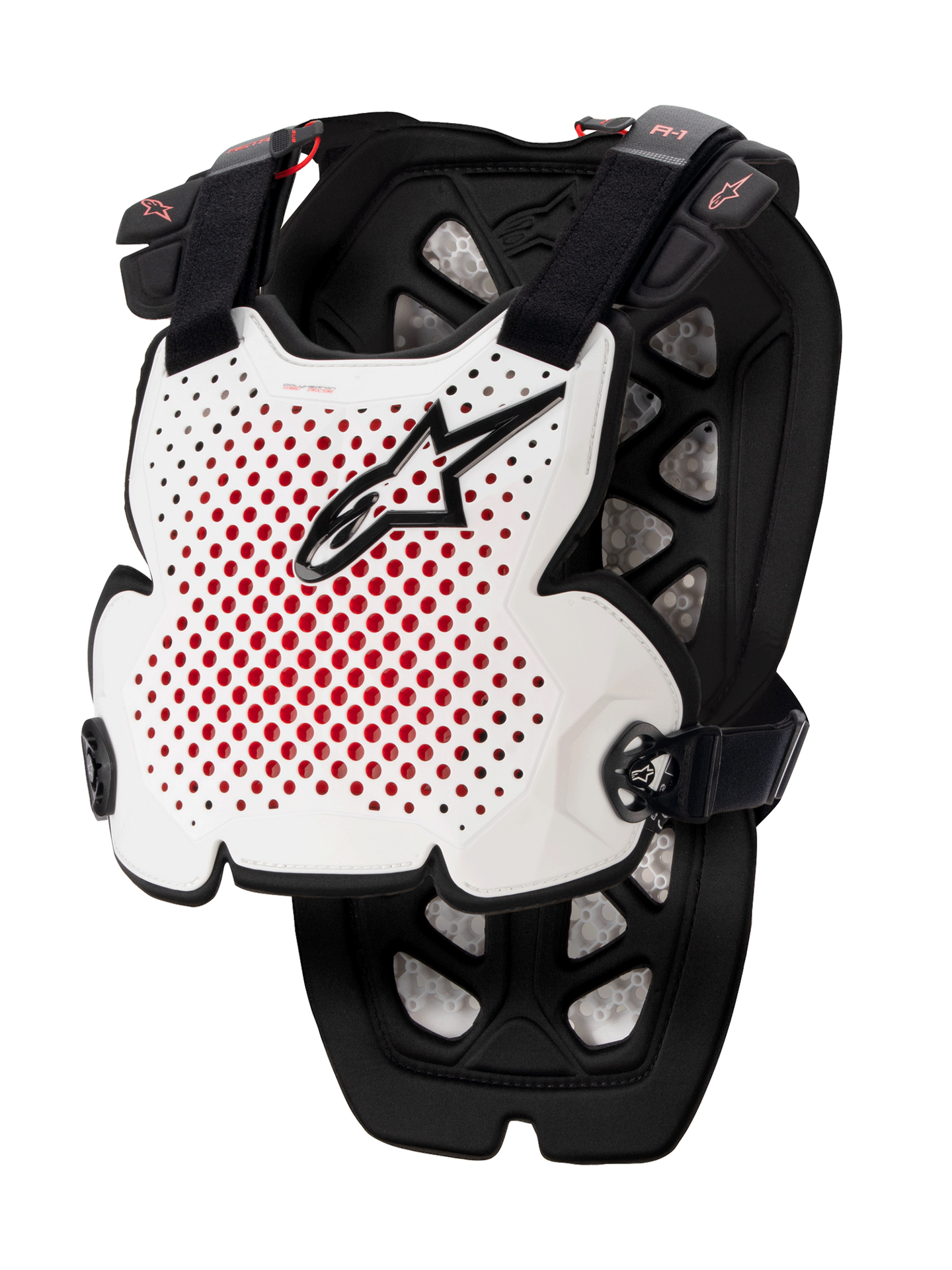 Chaleco protector Alpinestars A-1 Pro - Blanco/Negro/Rojo
