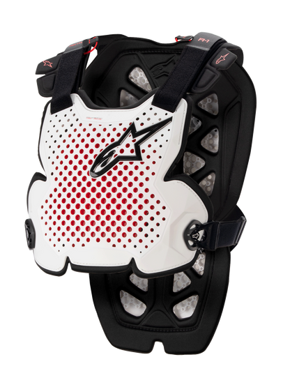 Chaleco protector Alpinestars A-1 Pro - Blanco/Negro/Rojo