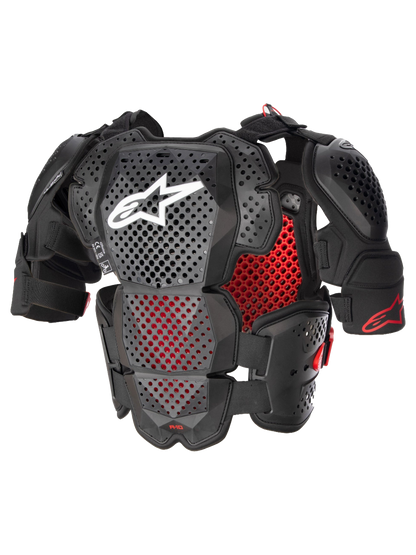 Chaleco protector integral Alpinestars A-10 V2 - antracita/negro/rojo