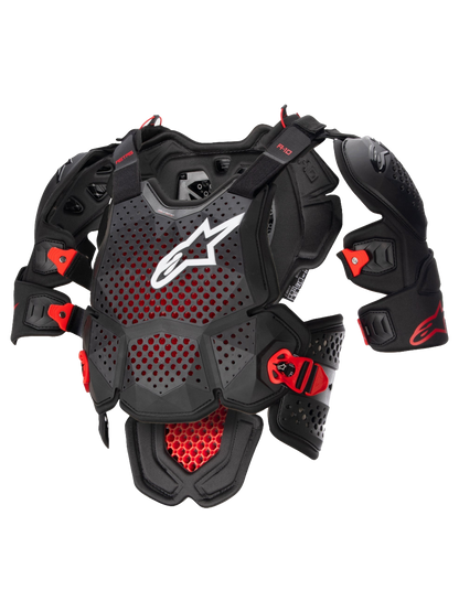 Chaleco protector integral Alpinestars A-10 V2 - antracita/negro/rojo