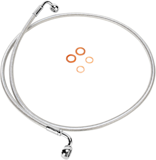 Línea de freno delantero de disco único trenzado E-Z Align - Línea de freno - 90/90° - 50" - Sterling Chromite II
