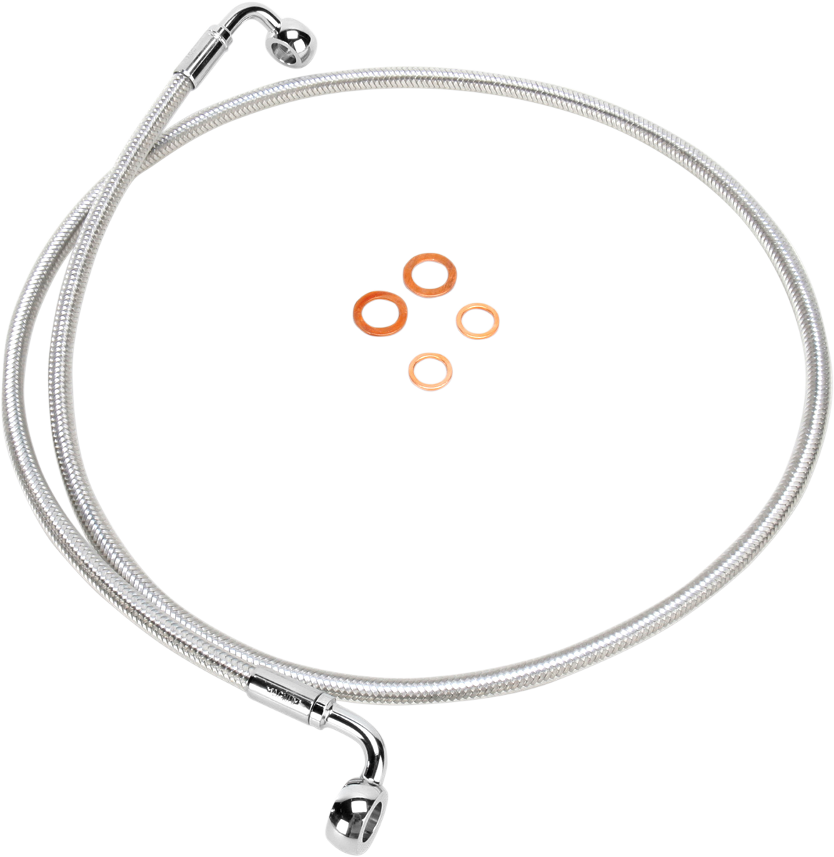 Línea de freno delantero de disco único trenzado E-Z Align - Línea de freno - 90/90° - 52" - Sterling Chromite II