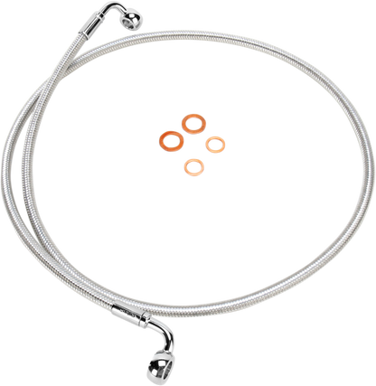 Línea de freno delantero de disco único trenzado E-Z Align - Línea de freno - 90/90° - 52" - Sterling Chromite II