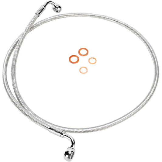 Línea de freno delantero de disco único trenzado E-Z Align - Línea de freno - 90/90° - 54" - Sterling Chromite II