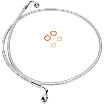 Línea de freno delantero de disco único trenzado E-Z Align - Línea de freno - 90/90° - 52" - Sterling Chromite II