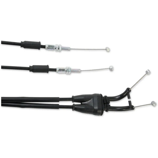 Cable del acelerador de vinilo negro.