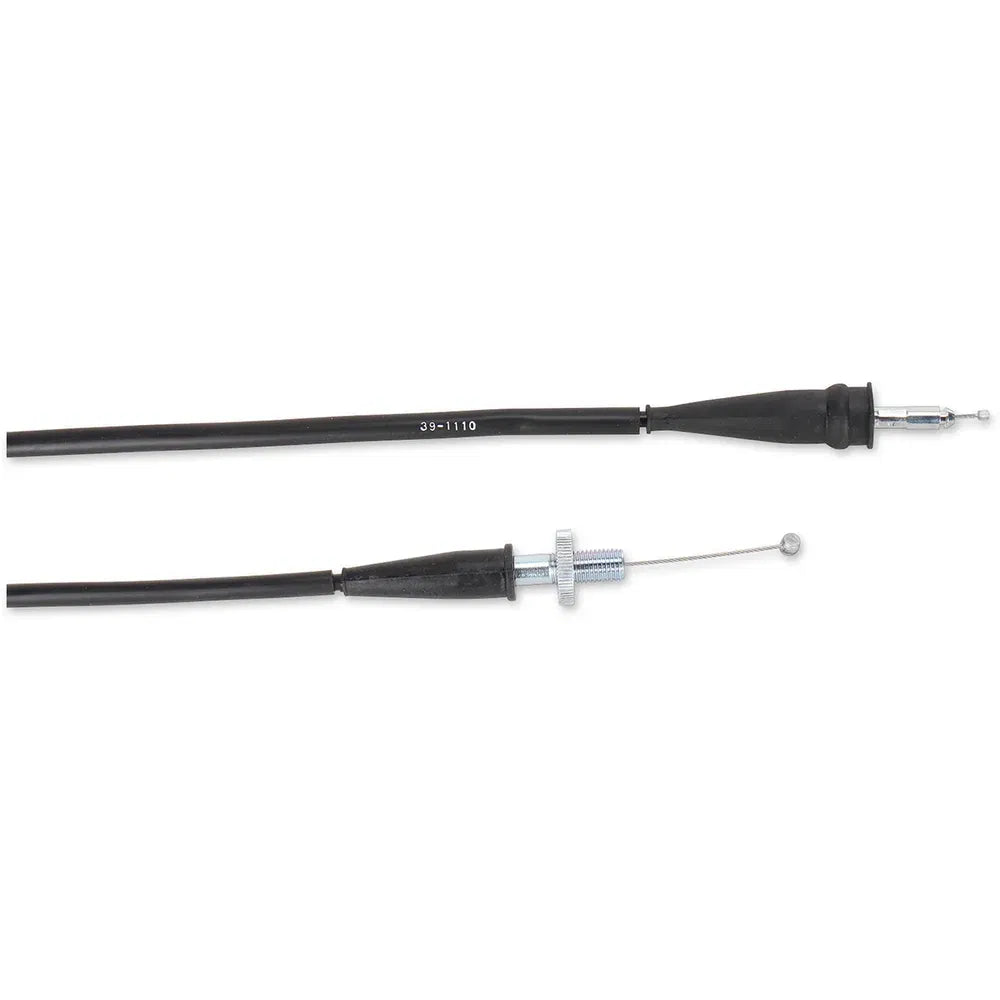 Cable del acelerador de vinilo negro.