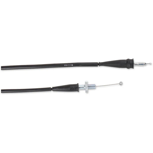 Cable del acelerador de vinilo negro.
