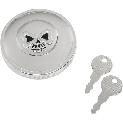 Tapa de gasolina con calavera con cierre atornillable