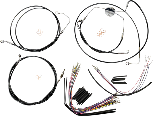 Kit de instalación de manillar XR - Kit de instalación de manillar XR - Colgadores Ape de 12"-14" - SE '08-'12 - Negro