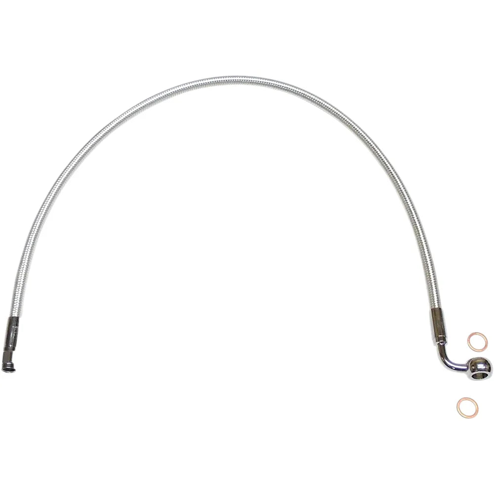 Kit de línea de freno delantero específico para ABS Designer Series de longitud alternativa - Línea de freno - 10 mm-90° - 32" - Sterling Chromite II